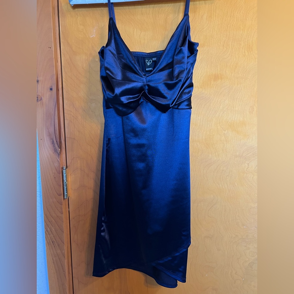 Windsor Midnight Royal Blue Satin Mini Dress